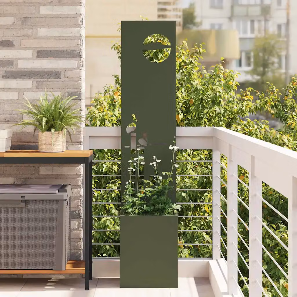 Paravent per privacy in giardino vidaXL Oliver, verde, L/P/H: 32 x 32 x 150 cm