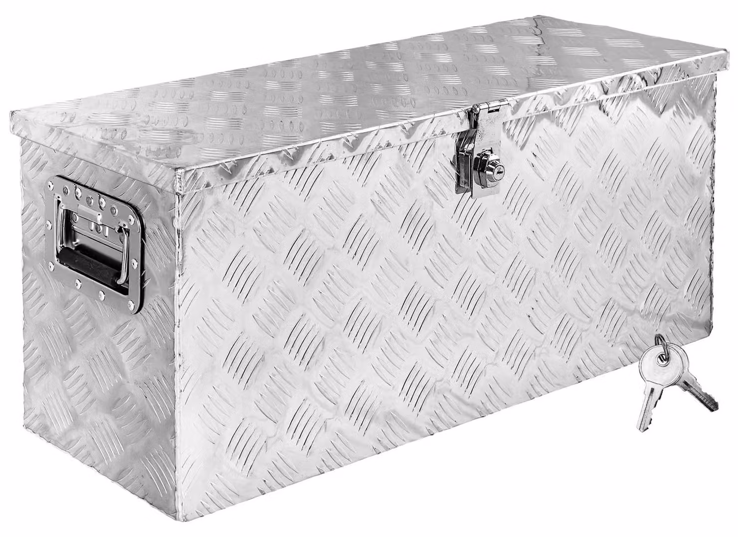 Cassetta degli attrezzi in alluminio, modello D080, dimensioni 79 x 29 x 36 cm