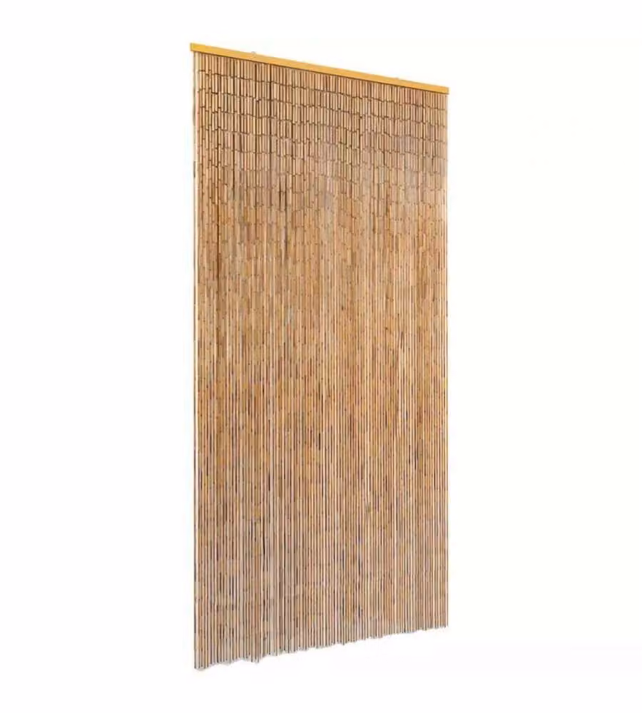 vidaXL Tenda Antimosche in Bambù - Marrone - 90x220 cm