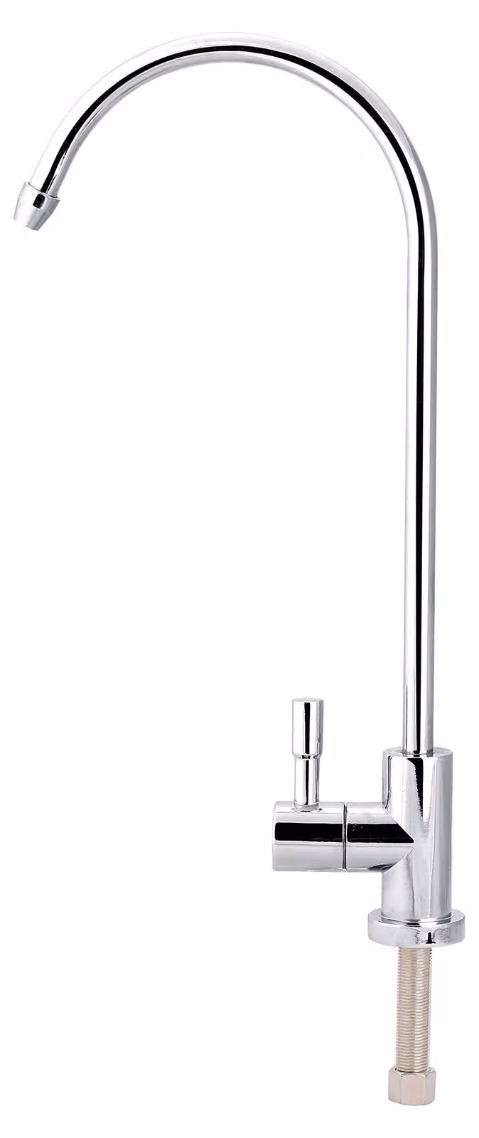 Rubinetto per cucina, attacco 1/4'' - Miscelatore cromato con collo di cigno - Zerodis540ft2ceab