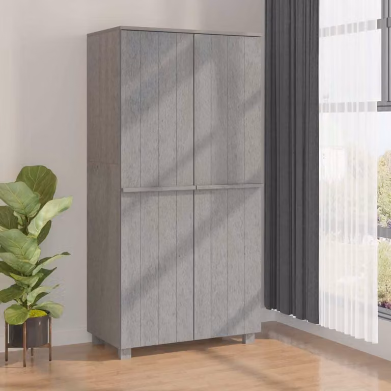 vidaXL Armadio HAMAR Grigio chiaro 89x50x180 cm pino massiccio - Armadio - Armadi - Armadi - Armadi - Armadi