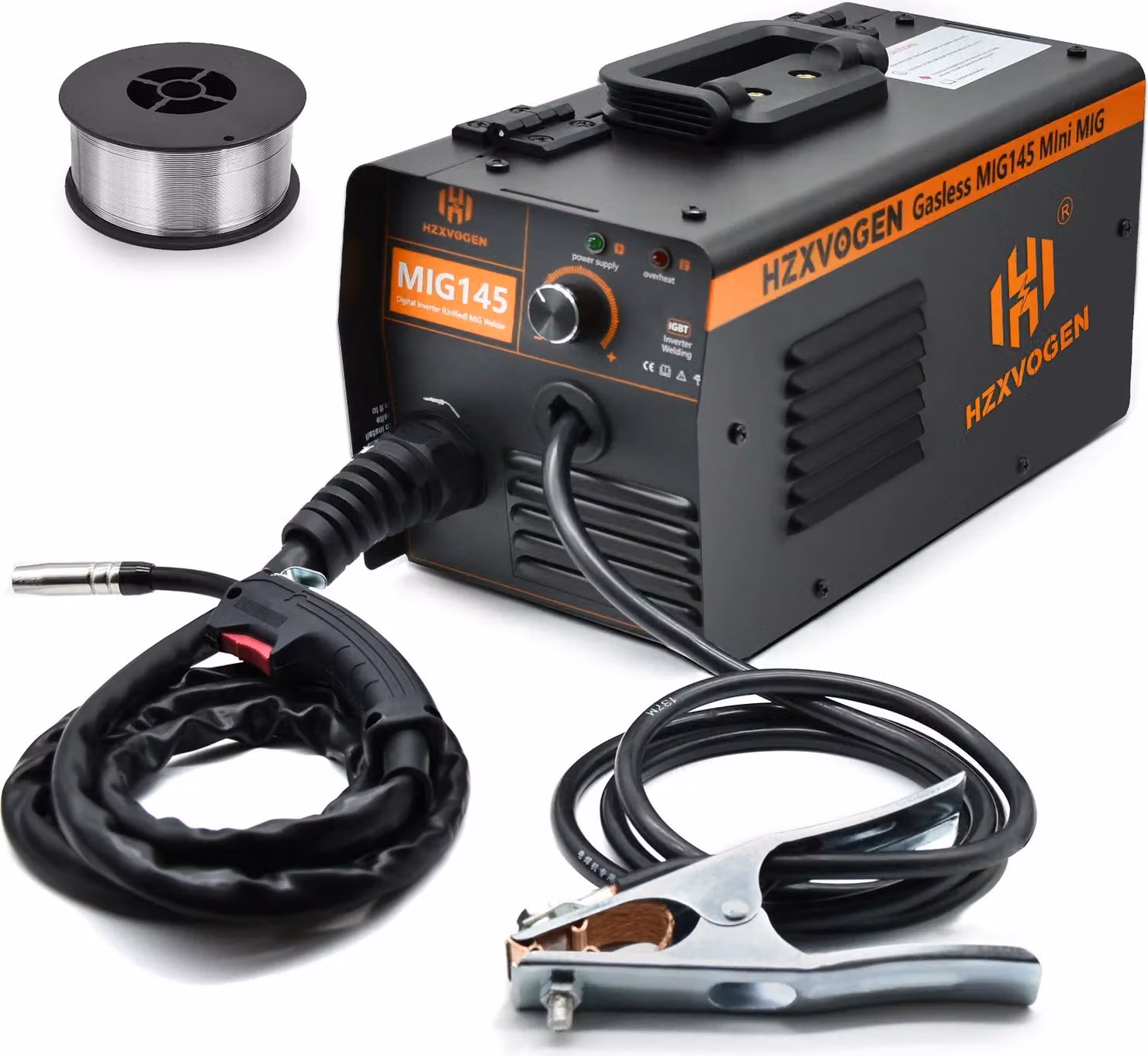 Saldatrice MIG, corrente di uscita 140A, tecnologia inverter IGBT, modello MIG145