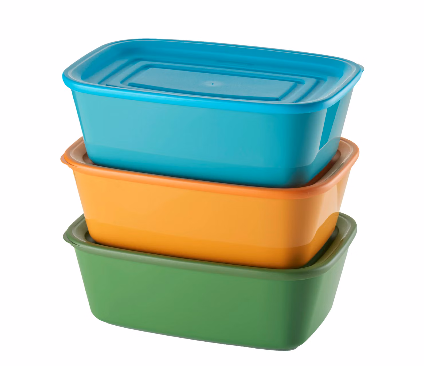 Set di 3 contenitori rettangolari ermetici Everfresh Guzzini con coperchio multicolor