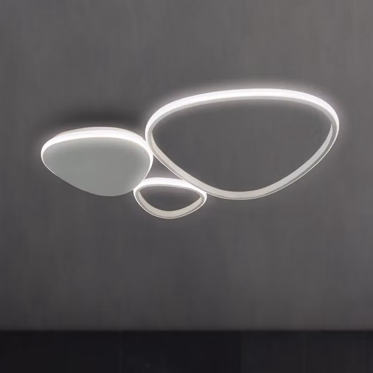 Viokef Plafoniera a LED Helix, Cromo / Argento, Soggiorno / Sala da pranzo, Alluminio, Moderno, Plafoniera LED