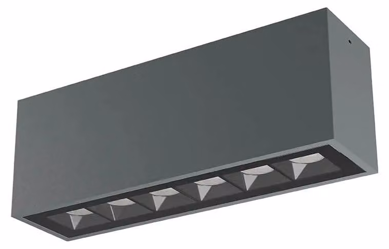 Redo Outdoor AROOS – š26,5 v9,5 cm 15 W – colore: grigio scuro, temperatura di colore: 2700K, modello base