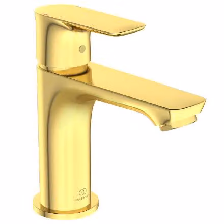 Ideal Standard Connect Air, miscelatore per lavabo senza scarico Slim, sporgenza 107 mm A7010A2 Oro spazzolato