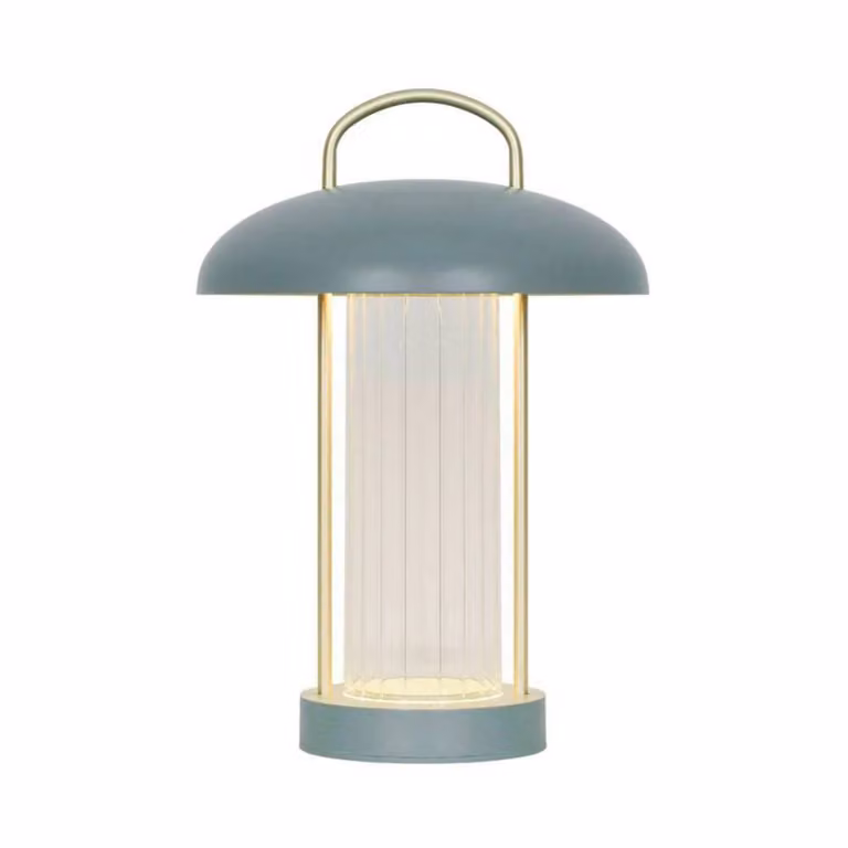 Nordlux Lampada da tavolo a LED Mirano, dimmerabile, Verde, Soggiorno / Sala da pranzo, Metallo, Scandinavo, Lampada da tavolo LED