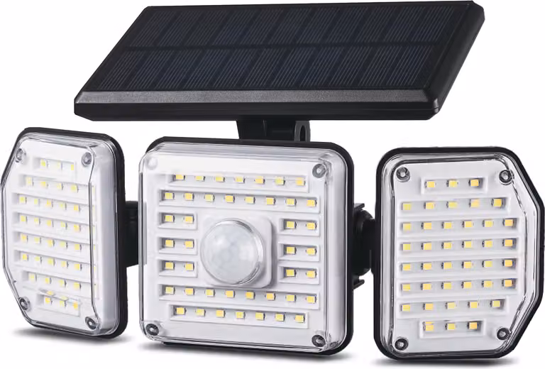 Lampada da parete Maclean MCE615 Lampada solare per esterni con rilevatore di movimento IP65 4W 320lm 122 LED SMD 4000K Bianco neutro