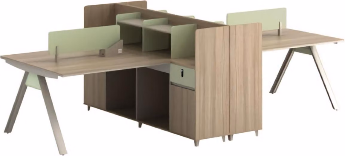 Schreibtisch Co Working Tisch Teambürotisch Gemeinschaftsschreibtisch 4 Personen