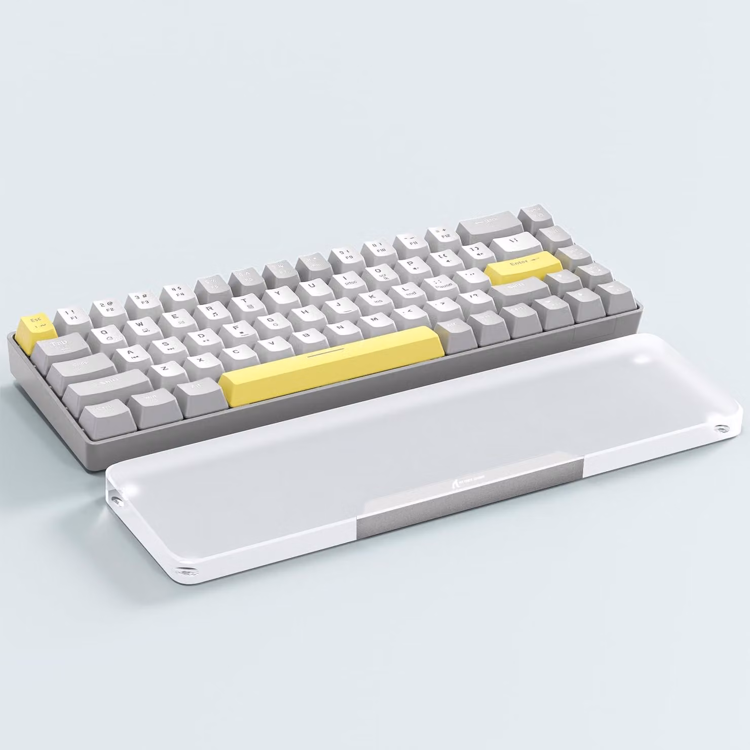 Solidchoice - Poggiapolsi in acrilico con 68 tasti, ergonomico e antiscivolo