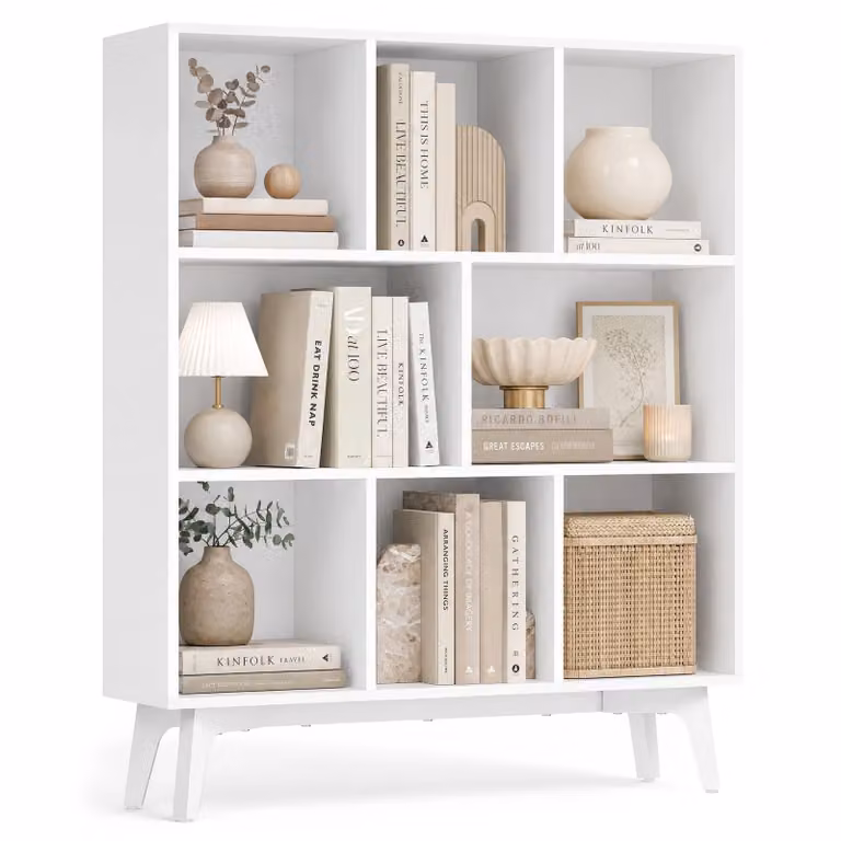 Libreria a cubi per soggiorno studio e sala da pranzo, 24 x 90 x 107,4 cm (P x l x H)