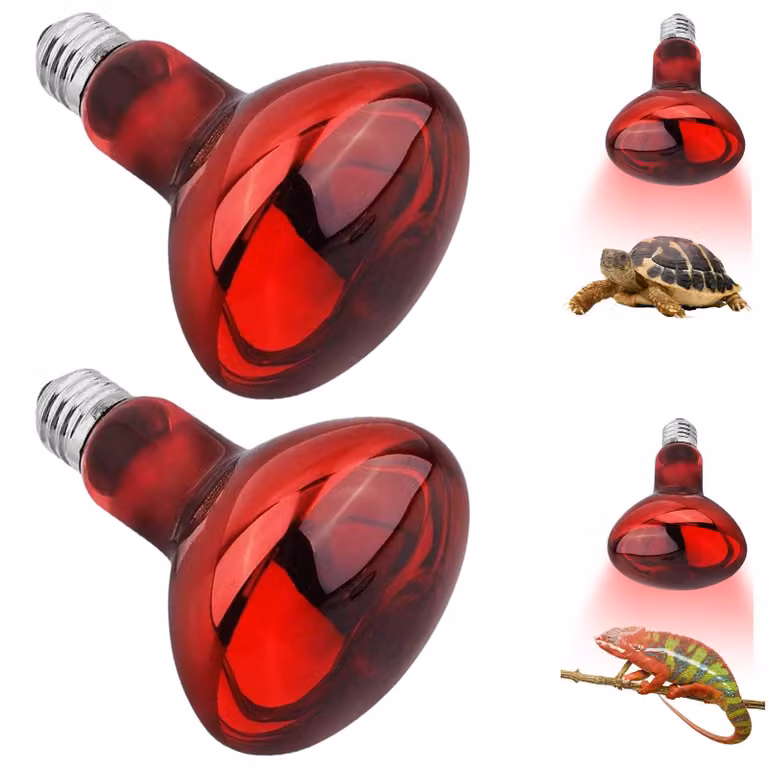 Lampade riscaldanti per rettili, 100W, attacco E27 - confezione da 2