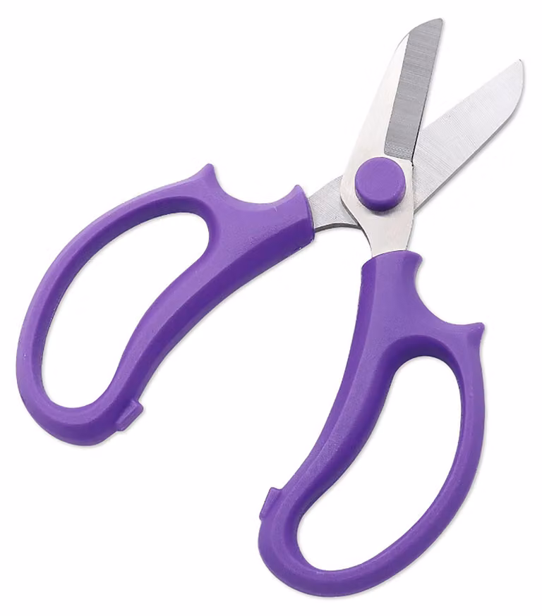Forbici da fiorista con lame precise, piccola e leggera cesoia in acciaio inossidabile per l'orticoltura, colore viola