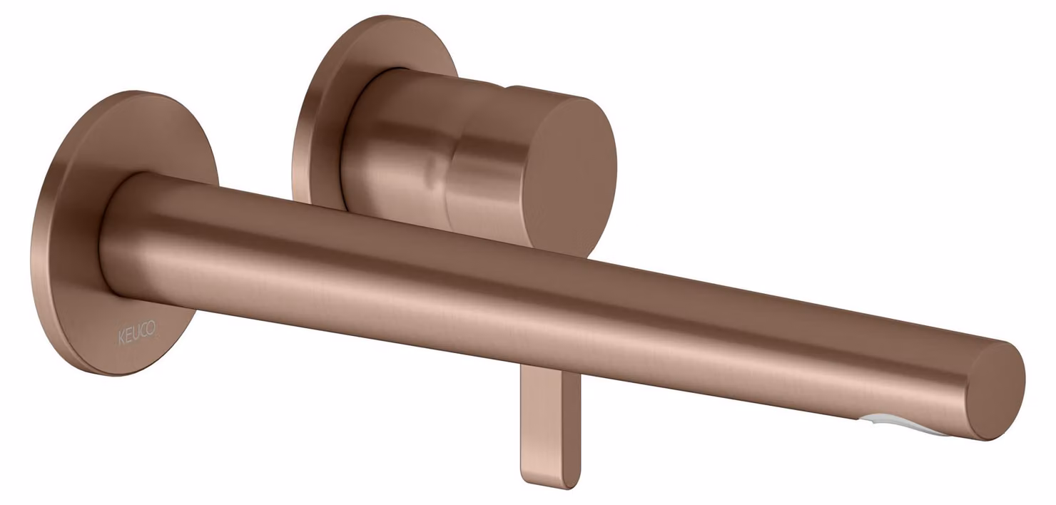 KEUCO EDITION 400 Mitigeur monocommandé pour lavabo, encastré, avec limiteur de température, saillie 243mm, 51516290202, 51516290202
