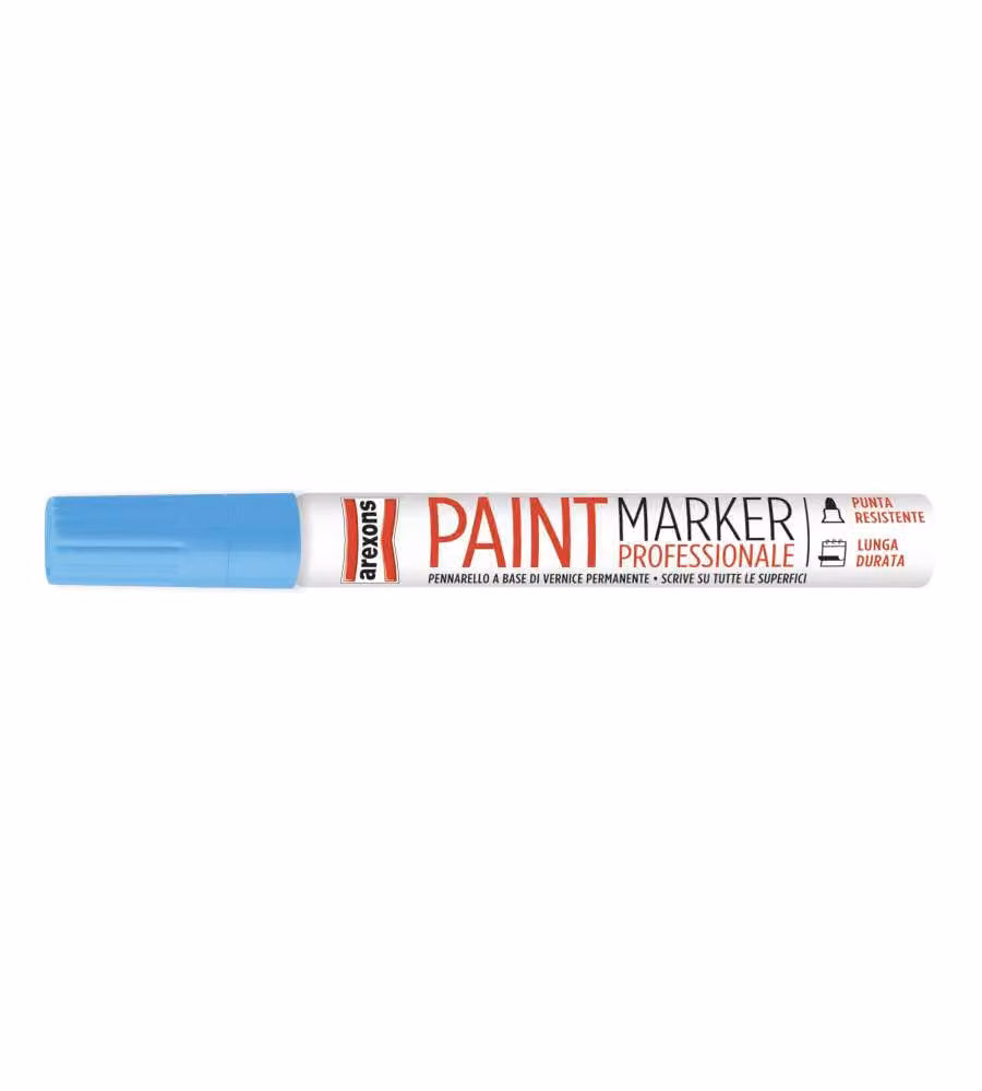 Arexons Pennarello Paint Marker Blu Chiaro 1 unità per Legno Metallo Plastica