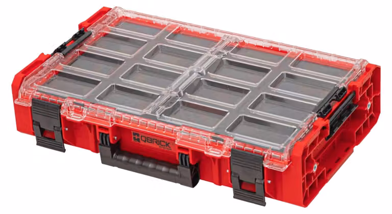 Qbrick System ONE Organizer XL 2.0 MFI RED Ultra HD Organizzatore personalizzato 582 x 387 x 131 mm 13,5 l impilabile IP66