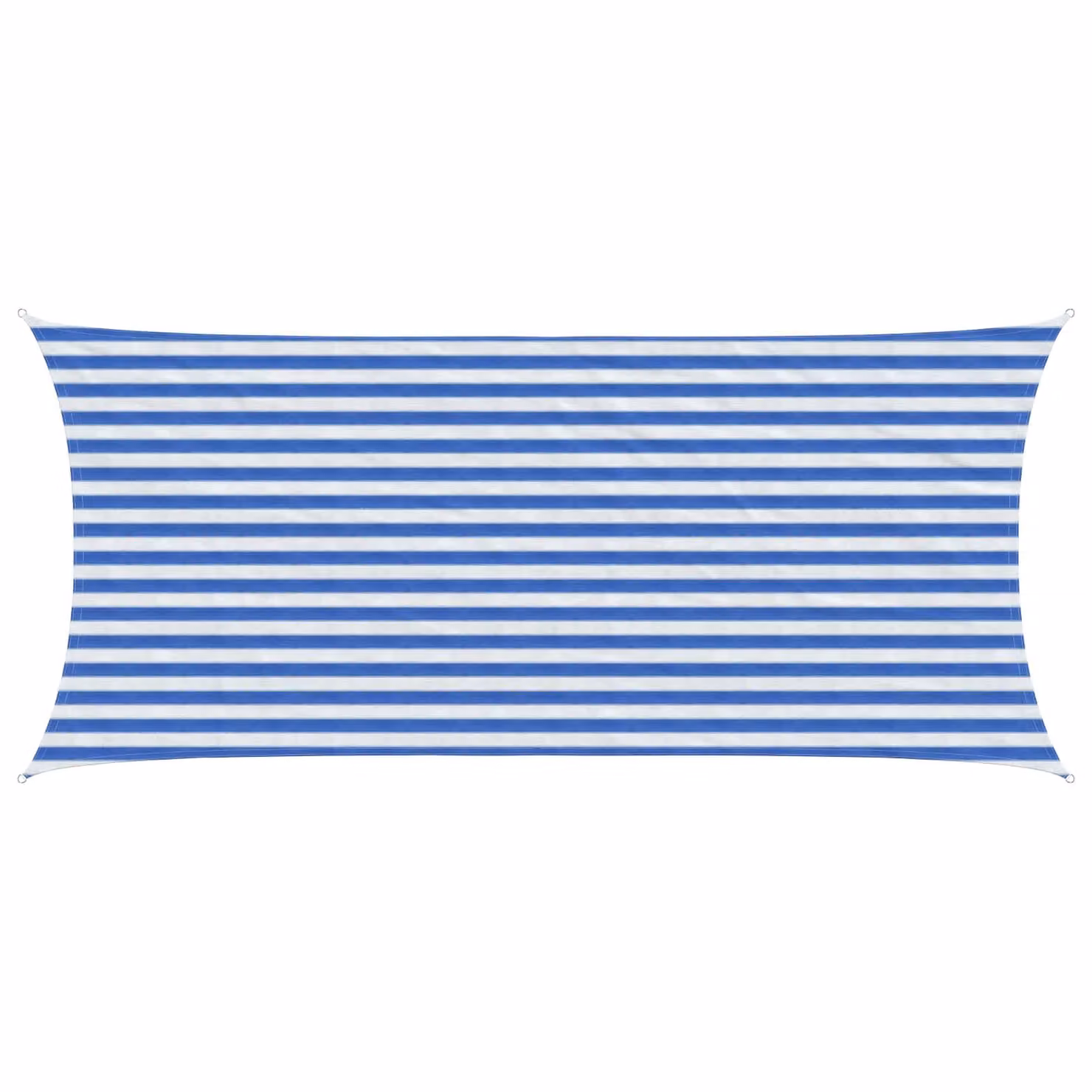 Telo Ombra Rettangolare vidaXL in HDPE Blu e Bianco 2 x 4 m