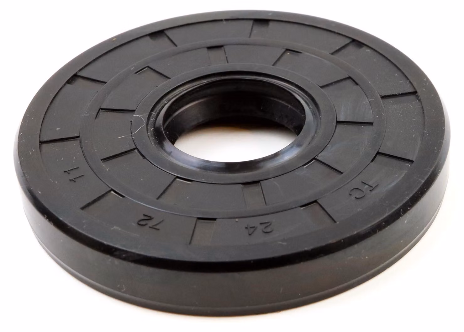 Guarnizione radiale per albero, dimensioni 24x72x11 mm, materiale NBR70, conforme alla norma DIN 3760