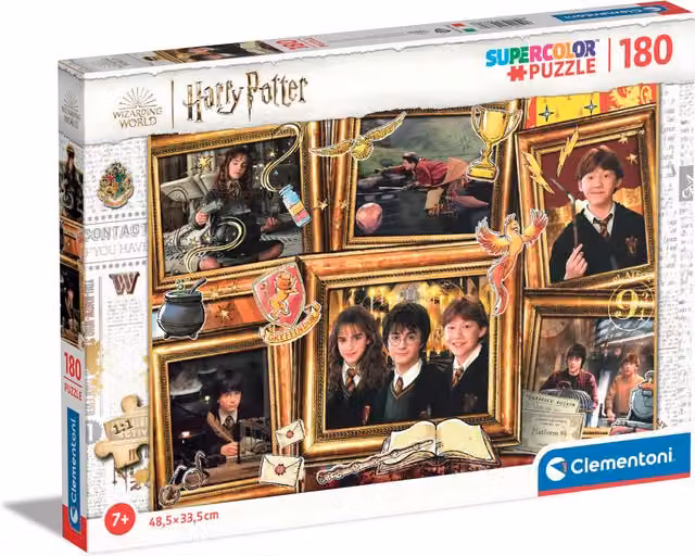 Puzzle Harry Potter Clementoni 180 pezzi multicolore L: 48,5 cm x P: 33,5 cm