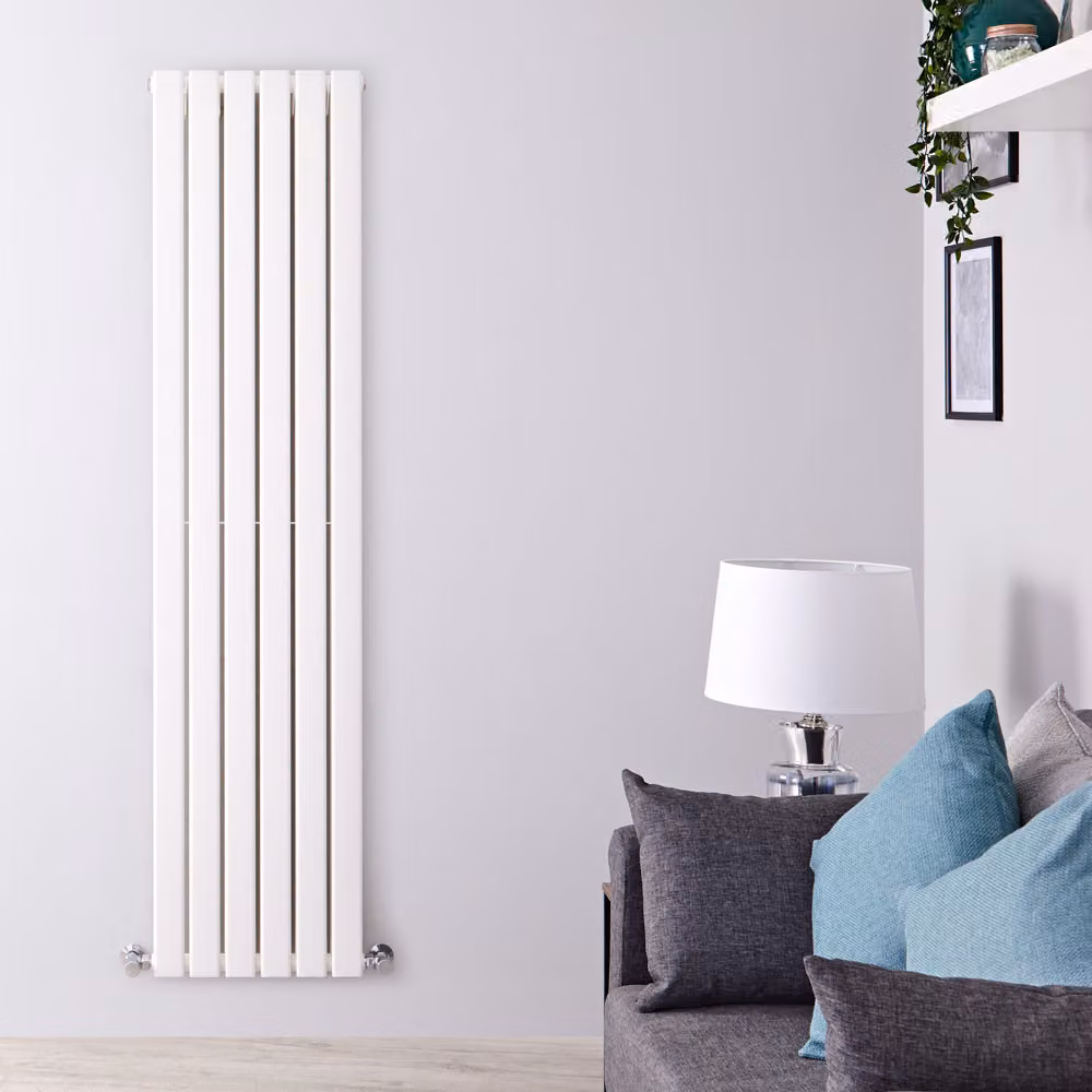 Radiatore Verticale Doppio Design Bianco 1600x420mm 1040W - Alta Resa - Stile Moderno - Delta
