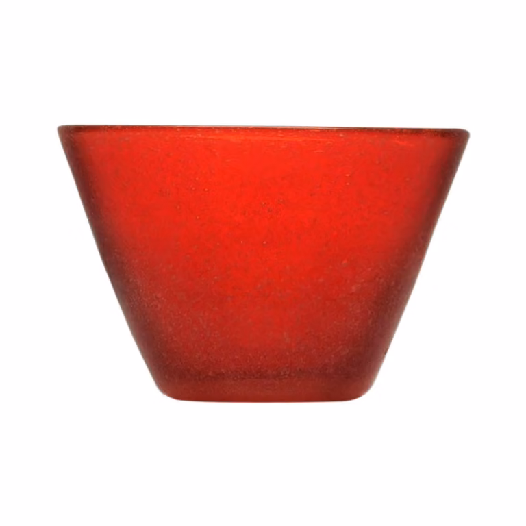 Coppa piccola Memento Glass in vetro, Rosso, 4 pezzi