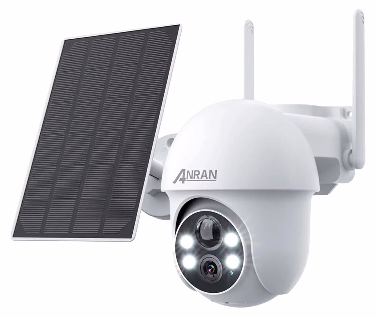 Telecamera solare, imaging HD da 5MP, monitoraggio remoto, bianco, 5MP