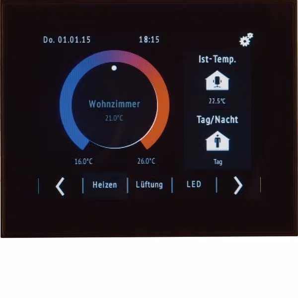 Controllo tattile KNX con display TFT - Pulsantiera KNX 75740101