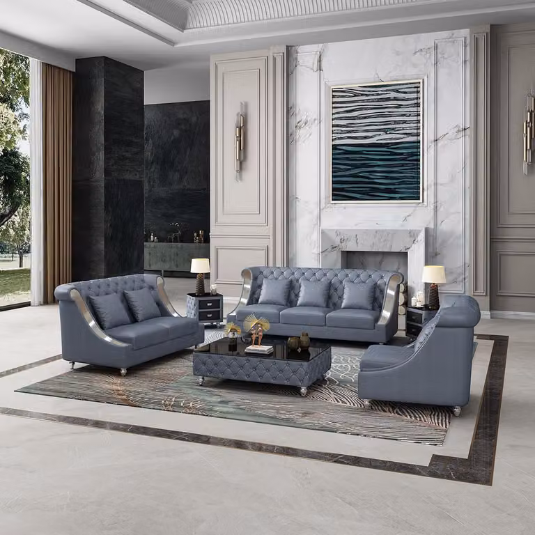 Sofagarnitur 3 2 1 Sitzer Set Design Sofa Polster Couchen Couch Modern Luxus