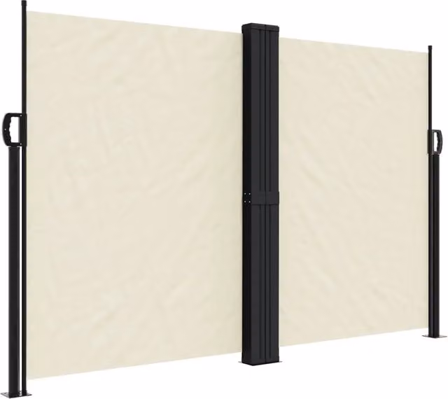 Tenda parasole laterale retrattile DESIGN IN in poliestere e acciaio, colore beige, L: 1200 cm, H: 160 cm – 1