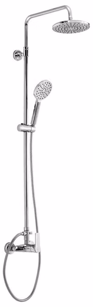 Colonna doccia PAX con rubinetto, rotonda, cromo