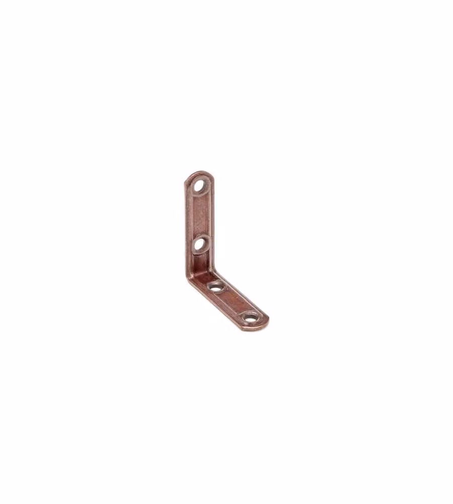 Squadretta Forata 90° Bronzata Mm.30X30