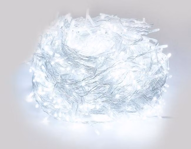 Luci di Natale Filo 900 LED 3m Luce da Cavo Trasparente