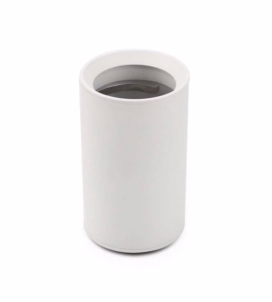 Portafaretto LED Montaggio a Plafone Rotondo GU10 Corpo Bianco ( H : 100mm )