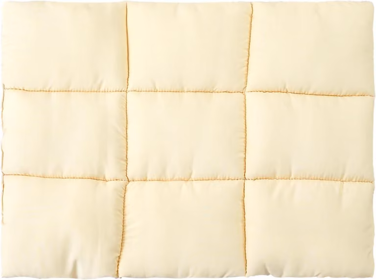 Cuscino per lettino da compagnia, color beige, adatto a cani e gatti di piccola taglia, ideale per viaggi