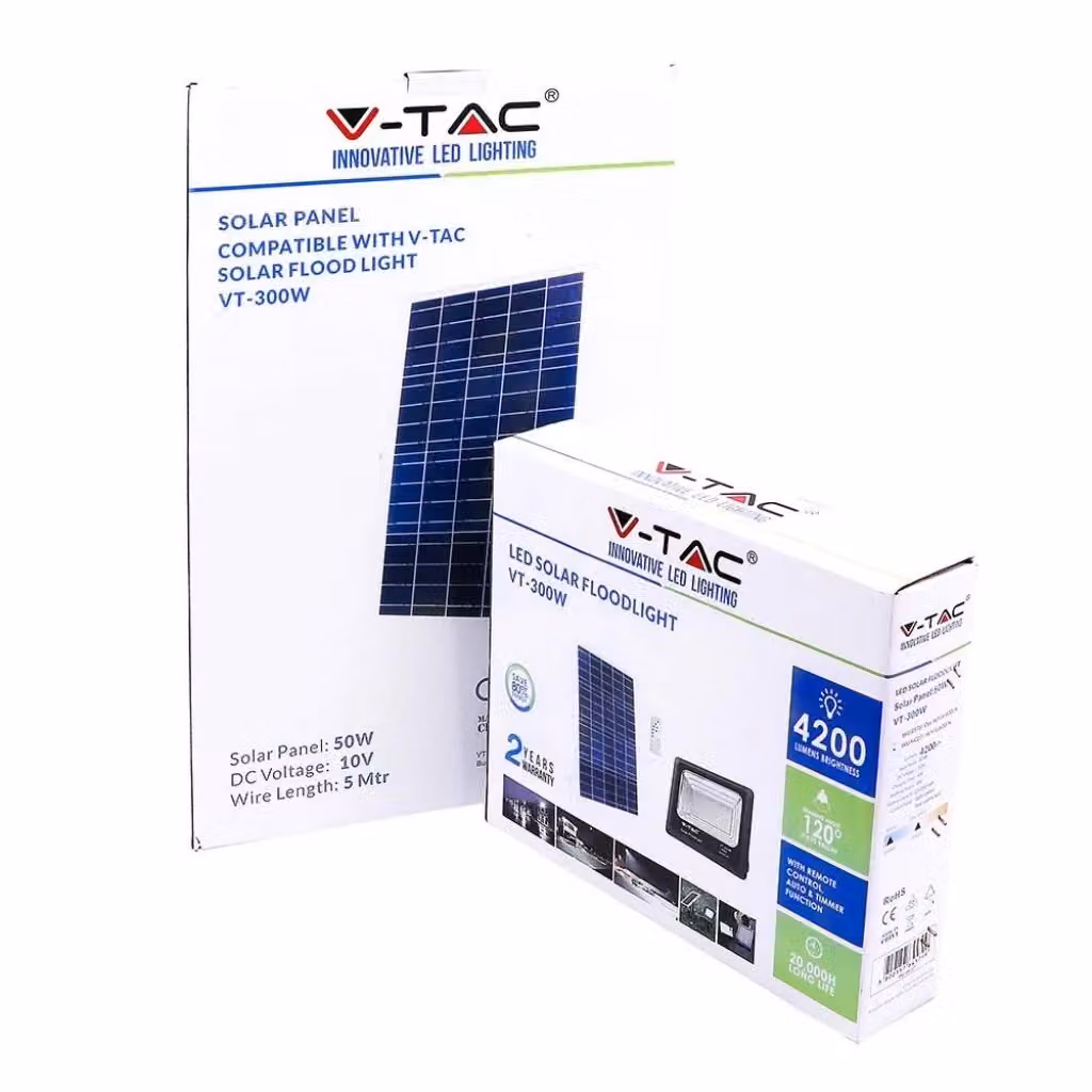 Farelight a LED V-TAC da 50 W, Luce Bianca Fredda 6000K, Colore Nero, IP65 – 2