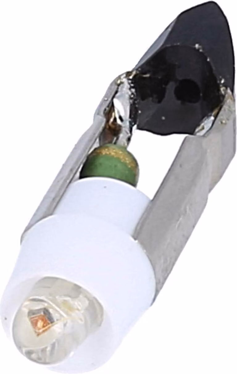 Georg Schlegel Diodo luminoso bicolore per attacco L5,5k 24V bianco con resistenza serie e raddrizzatore a ponte T5,5k - 1