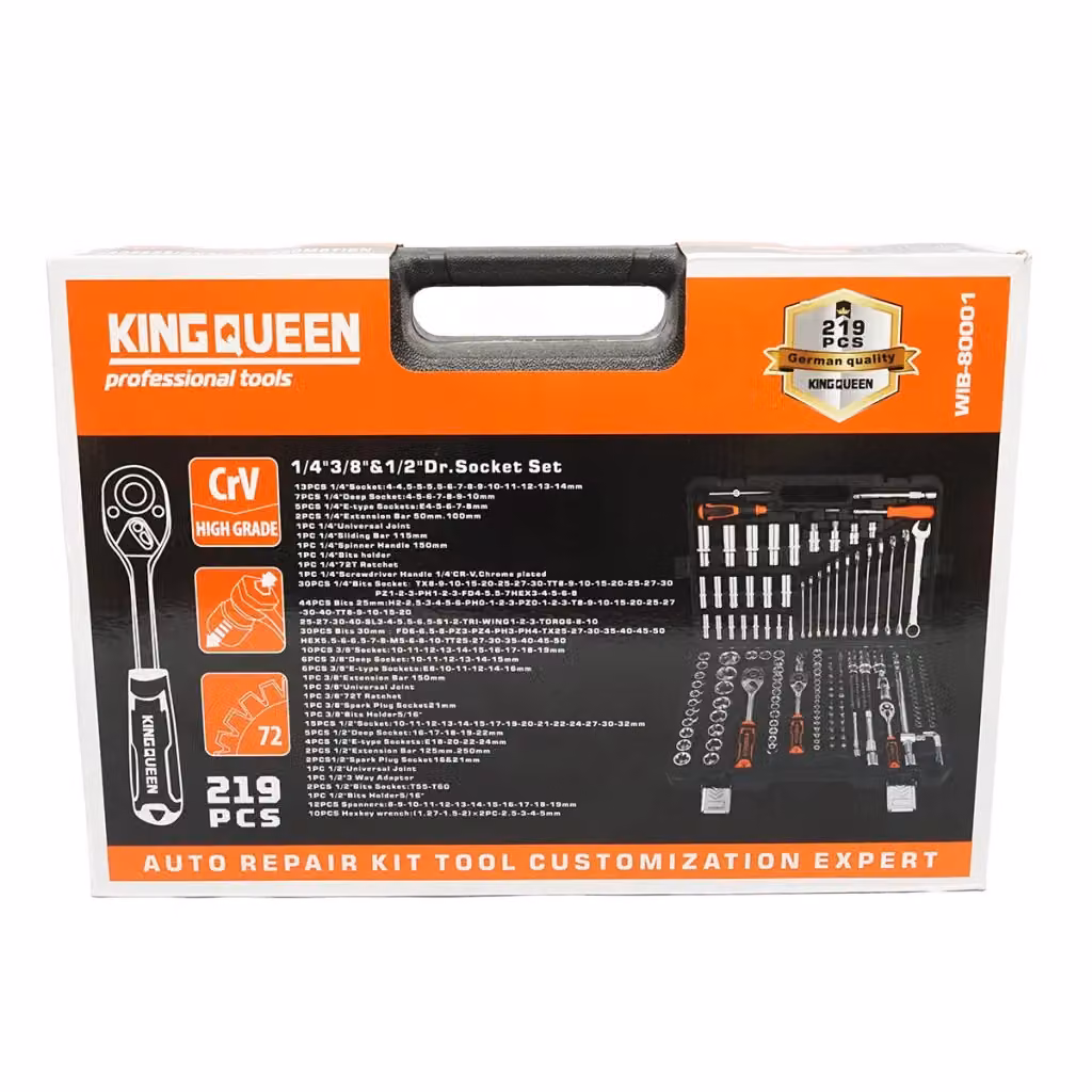 Set di chiavi professionali Breckner da 219 pezzi multicolore in plastica – 2