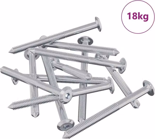 Viti per mobili 1400 pz Argento Acciaio CFW6031139