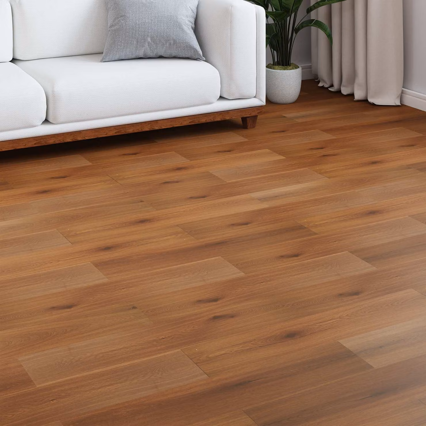 vidaXL Pavimento in laminato effetto legno Giallo Dorato, confezione da 15 pezzi, L: 101 cm, P: 20 cm, H: 0,8 cm