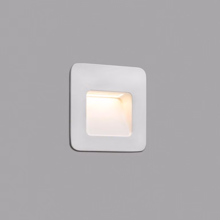 Lampada da parete a incasso a LED NASE-1 3W 3000K IP44 Bianco