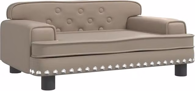 Lettino per Cani Cappuccino 70x45x30 cm in Similpelle CFW4619978