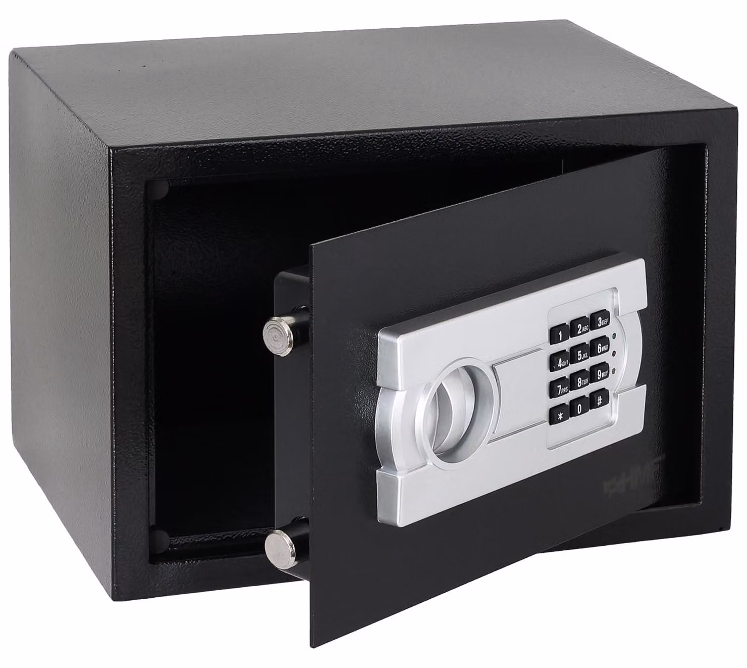 Cassaforte per mobili, serratura elettronica, dimensioni 35 x 25 x 25 cm, capacità 16,74 litri, acciaio legato, colore nero