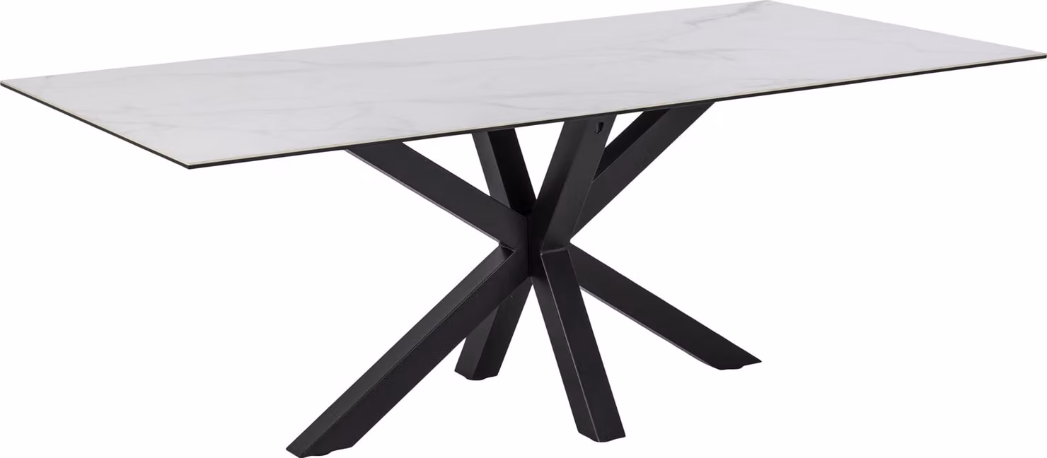 Tavolo da pranzo Heaven Ø200 in Vetroceramica bianco tavolo da sala da pranzo tavolo da cucina mobili