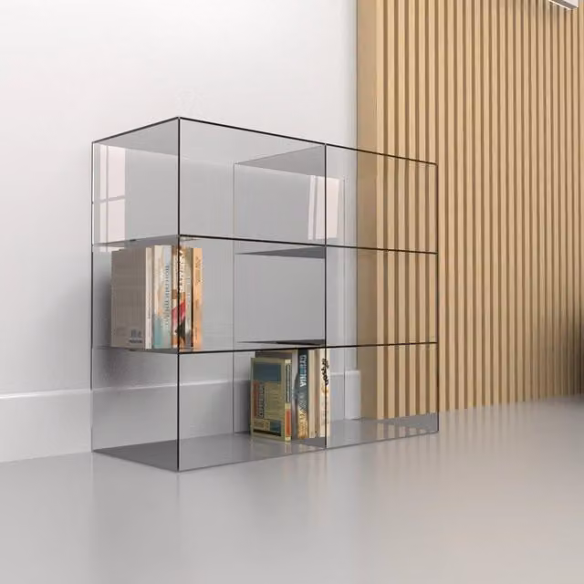 Mobile in plexiglass trasparente con 4 ripiani TOP EVENTI STORE L: 70 cm, P: 30 cm, H: 60 cm