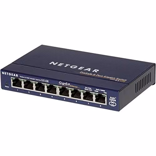 NETGEAR Switch Ethernet 8 Porte, Switch Gigabit Non Gestito GS108