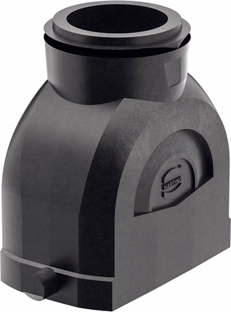 HARTING Han ECO 10B Custodia a manicotto senza pressacavo, 1xM32 uscita cavo diritta, per 1 staffa (nella parte inferiore) - 1