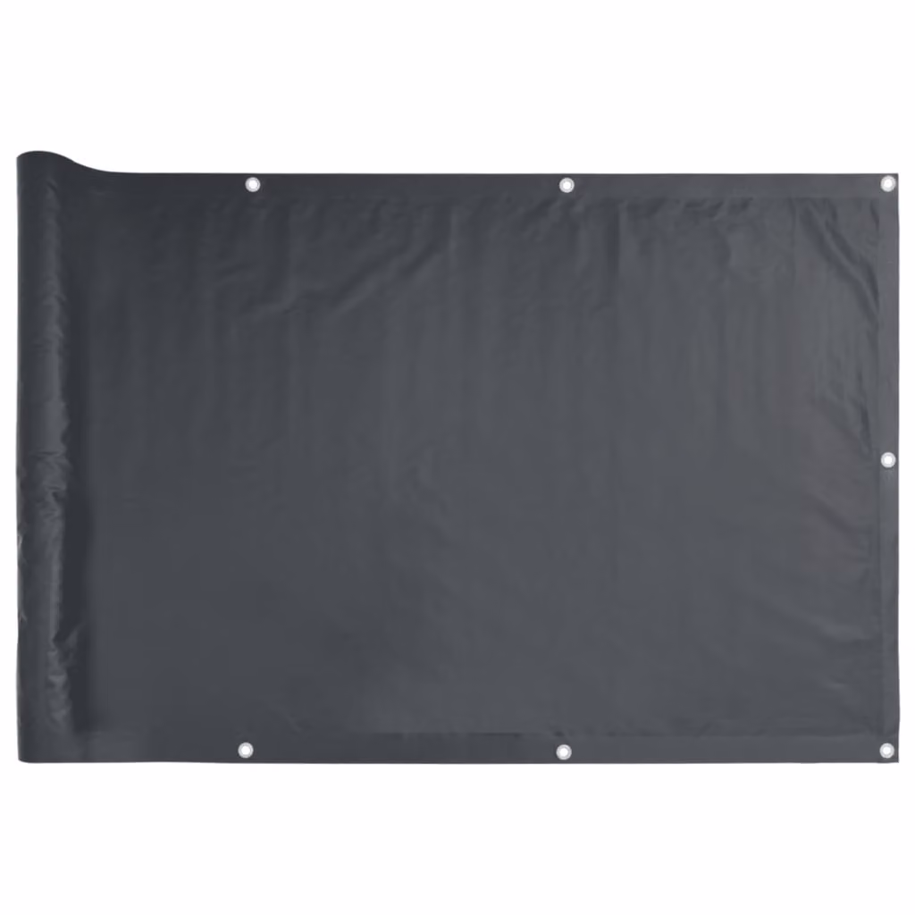 Paravento da Balcone Antracite 600x120 cm in PVC
