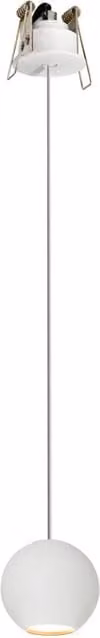 Lampada a Sospensione Sferica Bora Beneito & Faure Bianco Opaco con LED 8,5W 3000K CRI>93 – 1