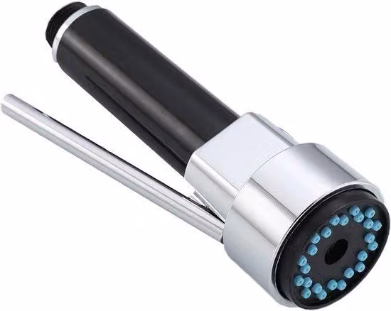 Moderno rubinetto da bagno estraibile G1/2" con finitura cromata