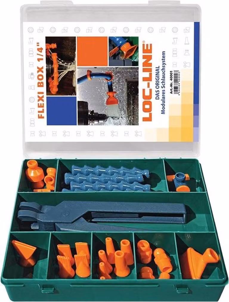 Set di tubi flessibili per refrigerante LOC-LINE misura 1/4″ 29 pezzi - L40001FLEXI